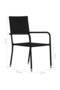 Garden Dining Chair | Set of 4 | Black | PE rattan, steel | Medium - 3