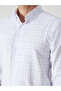Blue Regular Fit Long Sleeve Plaid Dobby Men's Shirt - 3