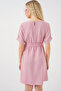 Women's Short Sleeve Mini Ayrobin Dress 2572 - Powder - 6