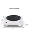 طباخ كهربائي ذو طبق واحد - 1500 واط - فضي - RE-4-012 - 2