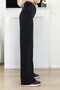 Harper Women's Black Extra High Waist Stretchy Denim Fabric 90's Wide Leg Jeans Pants