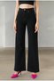 Eden Young Girl Black High Waist Lycra 7 Pockets Loose Leg Jeans - 3