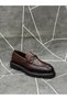 Brown Genuine Leather Buckle Eva Sole Shoes