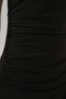 Women's Gathered Zero Sleeve Draped Dress 2579 - Black - 6