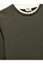 Crew Neck Striped Long Sleeve Basic Sweatshirt - 3