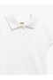 Cotton Short Sleeve Basic Polo Collar School T-Shirt - 5