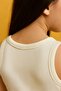 >Pure Dots Girl's Ribbed Summer White Body Blouse - 3