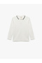 Cotton Button Long Sleeve Polo Neck Basic School T-Shirt