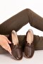 Genuine Leather Orthopedic Sole Casual Shoes Esfa.2605 Brown - 2