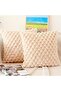 1Pc Super Soft Decorative Throw Pillow Case Rabbit Feather Plush Square 45X45