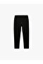 Cotton Fleece-Lined Pants Look Sweatpants with Tie-Up Waist