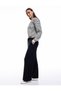 Modal Blend Regular Waist Pockets Wide Straight Leg Sweatpants - 2