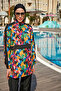 Remsa Parachute Fully Covered Hijab Swimsuit R4703 Sariye Black - 5