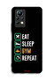 غطاء حماية لجهاز Infinix Note 11 Pro، Eat Sleep Gym Repeat - 2