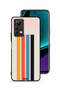غطاء حماية لهاتف Infinix Note 11 Pro بنمط خطوط مستقيمة