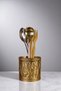 Countertop Cutlery Decorative Vertical Cutlery Cylinder Cutlery Gold Antique Color Model 76