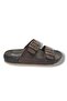 Parmi 25901-25 Leather Double Tape Anatomical Men's Slippers - 2