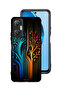 غطاء حماية لهاتف Infinix Hot 20 5G برسومات أوراق الشجر