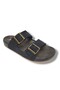 Parmi 25901-25 Leather Double Tape Anatomical Men's Slippers
