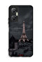 غطاء حماية لهاتف Infinix Hot 20 5G بتصميم برج إيفل في الليل - 2