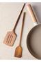 Natura Acacia Perforated Spatula 35X8 cm - 3