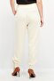 Women Regular Fit Solid Pants, Beige - 4