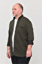 Slim Fit Men's Denim Shirt Khaki (Suitable for 110-115 Kg, 5XL) - 4
