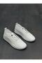 White Leather Lace-Up Women's Orthopedic Shoes - 8