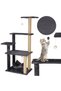 Cat play set, with scratching post, hammock, ball, 121cm, graphite - 7