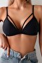 Stylish Bikini Top with Metal Buckle (Removable Cover)