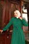 Long Suit with Slit Detail Green