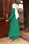 Long Suit with Slit Detail Green - 5