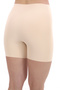 Women's High Waist Laser Cut Corset Shorts, Side Stitched No Trace Skin Color Shorts - 4