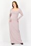 Women Solid Maxi Dress, Light Grey