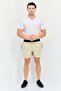 Men 5 Inseam Sportswear Fit Training Shorts, Tan - 4
