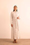 Wrapped Twine Textured, Viscose Linen Shirt Dress - 5