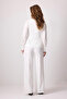 Gold Buttoned Vest Pants Suit - 5