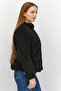 Women Faux Fur Soft Shell Jacket, Black - 2