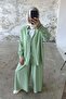 Modal Fabric Shirt Double Suit 5203 - Water Green - 7