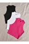 Women's 3-Piece Set 3-Piece Color Line Pattern Summer Blouse - 2