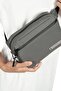 Gray Unisex Minimal 21X15X5 cm Waist and Chest Bag - 8