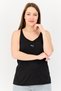 Women Sportswear Fit Sleeveless Running Tank Top, Black
