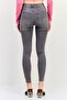 Women Slim Fit Washed Stretchable Denim Jeans, Light Grey - 4