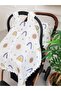 Sun and Rainbow Muslin Zippered Stroller Cover and Cushion - 6