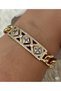 Elegant Stone Detailed Gold Color Bracelet for Valentine's Day and Special Occasions - 2