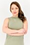 Women Solid Maxi Dress, Olive - 2