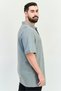 Men Sportswear Fit Short Sleeve Outdoor Polo Shirt, Grey - 2