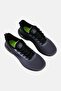 Men Brand Logo Lace Up Running Shoes, Dark Grey - 4
