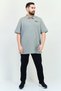 Men Sportswear Fit Short Sleeve Outdoor Polo Shirt, Grey - 3
