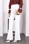 Ecru High Waist Grassland Spanish Trousers - 3